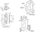 Adams Rite Adams Rite 7101 Electric Strikes for Radius Aluminum Stiles, 1-1/4" x 4-7/8" ADA-7101