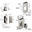 Adams Rite 7100 Series Electric Strike for Aluminum Jambs with Flat Faceplate 1-1/4" x 4-7/8"