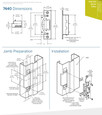 Adams Rite Adams Rite 7440 Series - Ultraline Electric Strikes for Hollow Metal and Wood Jambs, 1-1/4" x 4-7/8" Flat Faceplate Square Corners, Fail-Secure/Safe Field Selectable ADA-7440