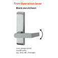 Von Duprin 360L-BE - Lever Blank Escutcheon Trim for 33A/35A Series Exit Devices