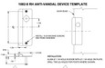 Trimco Trimco 1082 Cylindrical Lock Guard, 4"-6" Sizes TRI-1082