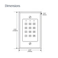Securitron DK-12 Stand Alone Digital Keypad DK12