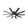 Hunter 72" 10 Blade Overton Damp Rated Ceiling Fan with LED Light Kit and Wall Control