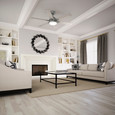 Hunter 52" 6 Blade Georgetown Ceiling Fan with LED Light Kit and Handheld Remote