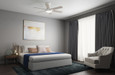 Hunter 52" 6 Blade Georgetown Ceiling Fan with LED Light Kit and Handheld Remote