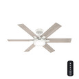 Hunter 52" 6 Blade Georgetown Ceiling Fan with LED Light Kit and Handheld Remote