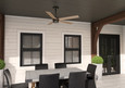 Hunter 52" 5 Blade Burton Damp Rated Ceiling Fan and Wall Control