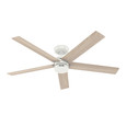 Hunter 52" 5 Blade Burton Damp Rated Ceiling Fan and Wall Control