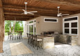 Hunter 52" 5 Blade Burton Damp Rated Ceiling Fan and Wall Control