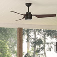 Hunter 52" 3 Blade Cabo Frio Damp Rated Ceiling Fan and Wall Control
