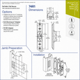 Adams Rite 74R1 Ultraline Electric Strike for Rim Exit Devices with Field-Selectable Fail-Safe/Fail-Secure Operation
