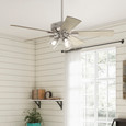 Hunter 52" 5 Blade Crestfield Ceiling Fan with LED Light Kit and Handheld Remote