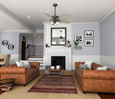 Hunter 52" 5 Blade Crestfield Ceiling Fan with LED Light Kit and Handheld Remote