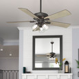 Hunter 52" 5 Blade Crestfield Ceiling Fan with LED Light Kit and Handheld Remote