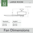 Hunter 52" 6 Blade Gilrock Ceiling Fan and Pull Chain