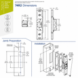 Adams Rite 74R2 Ultraline Electric Strike for Rim Exit Devices with Field Selectable Fail-Safe/Fail-Secure Operation