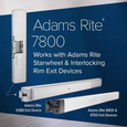Adams Rite 7800 Electric Strike for Rim Exit Devices with Starwheel/Interlocking Latchbolts