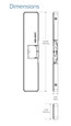 Adams Rite Adams Rite 7800 Electric Strike for Rim Exit Devices with Starwheel/Interlocking Type Latchbolts 1-3/4" x 9-1/64" x 9/16", Fail-Secure/Safe Field Selectable ADA-7800