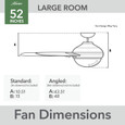 Hunter 52" 5 Blade Anorak WeatherMax Indoor / Outdoor Ceiling Fan with LED Light Kit and Wall Control