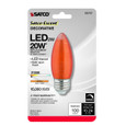 Satco Lighting SAT-S22707 2 Watt C11 LED - Satin Spun - Amber - Medium base - 2100K - 100 Lumens - 120 Volt - Carded