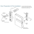 Adams Rite 3080 Series Entry Trim for Exit Device and Deadlatch with Break-Away Protection
