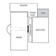 Securitron UHB Universal Header Bracket Accessories SEC-UHB