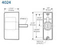 Adams Rite Adams Rite 4024 Cylinder Pulls Trim Plate Mounted ADA-4024