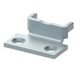 LCN 1460-30A Door Closer Mounting Bracket in 689 Aluminum finish, angled view showing two mounting holes and heavy-duty cast construction