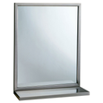 Bobrick B-292 1836 Welded-Frame Mirror/Shelf Combination