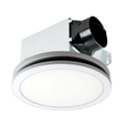 Delta Breez Integrity Ventilation Fans - ITG80RLED-ADJ - 80 CFM Fan/LED Edge-Lit, Flat Round Panel with Adjustable Color Temperature