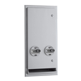 Bobrick B-3706C Recessed or Semi-Recessed Push-Button Napkin/Tampon Vendor, Free no-coin Operation