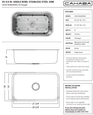 Cahaba CASS18UM30SB Undermount 29-3/4 in. Single Bowl 18 Gauge Stainless Steel Kitchen Sink