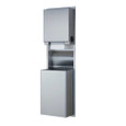 Bobrick B-39619 Convertible Surface-Mounted Roll Paper Towel Dispenser/Waste Receptacle