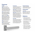 Adams Rite 4568-010 Series Deadlatch Straight Lever Handle with ADA Compliant Design