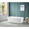 Cahaba CAFSTTOB66-W Toby 66 in. Freestanding Acrylic Tub