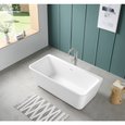 Cahaba CAFSTTOB66-W Toby 66 in. Freestanding Acrylic Tub