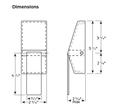 Schlage HL6 Tubular Push/Pull Latchbolt – dimensional drawing showing 4-1/2" height, 2-9/16" width, 3-3/8" and 2-1/8" paddle dimensions, and 2-5/8" max projection