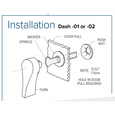 Adams Rite 1000 Series Thumb Turn Assembly for MS1847 and 5017 Deadlocks