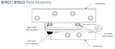 Adams Rite Adams Rite B1921 Reinforcing Pivots - 1/2" Offset 4" Wide Butt Hinge ADA-B1921