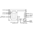 Adams Rite PS-1 Regulated Power Supply 1 Amp 12/24 Volts DC with Battery Backup