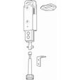 Adams Rite 4085 Header Bolt for Pairs of Doors with Three-Point Locking