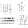Adams Rite 4089 Exit Indicator with UBC and IBC Compliance Signs