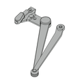 Falcon SC80A-3077SS Spring-n-Stop Arm for SC81A Series Door Closers