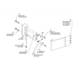 Adams Rite 4590 Deadlatch Paddle Handle for MS+1890 and 2190 Deadlocks