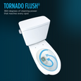 TOTO CST785CEFG Drake Transitional Two-Piece Round 1.28 GPF Universal Height TORNADO FLUSH Toilet with CEFIONTECT