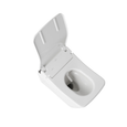 TOTO CWT4494049CMFG#MS WASHLET+ SP Wall-Hung Square-Shape Toilet with SX Bidet Seat and DuoFit In-Wall 1.28 and 0.9 GPF Dual-Flush Tank System Matter Silver