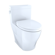 TOTO MS624124CEFG Legato WASHLET+ One-Piece Elongated 1.28 GPF Universal Height Skirted Toilet with CEFIONTECT