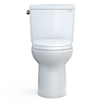 TOTO MS776124CEG#01 Drake Two-Piece Elongated 1.28 GPF TORNADO FLUSH Toilet with CEFIONTECT and SoftClose Seat WASHLET+ Ready