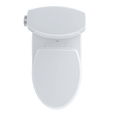 TOTO CST474CEFG Vespin II Two-Piece Elongated 1.28 GPF Universal Height Skirted Design Toilet with CEFIONTECT