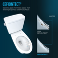 TOTO MS776124CSFG#01 Drake Two-Piece Elongated 1.6 GPF Universal Height TORNADO FLUSH Toilet with CEFIONTECT and SoftClose Seat WASHLET+ Ready